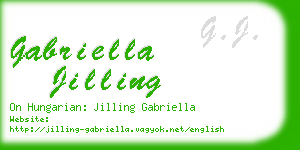 gabriella jilling business card